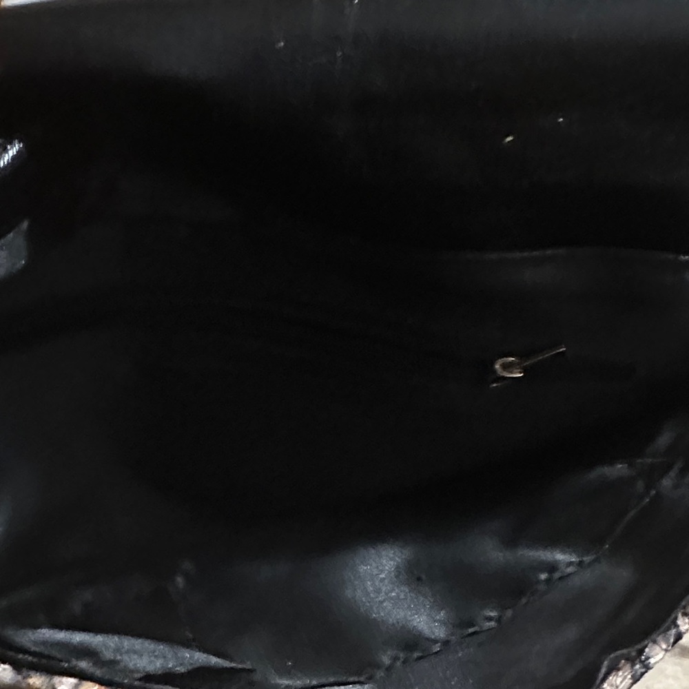 Elegant Patterned Clutch With Chain Strap - image 2